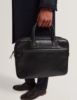 15-Zoll-Laptoptasche aus genarbtem Kunstleder