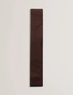 Zweifarbige, strukturierte Strickkrawatte